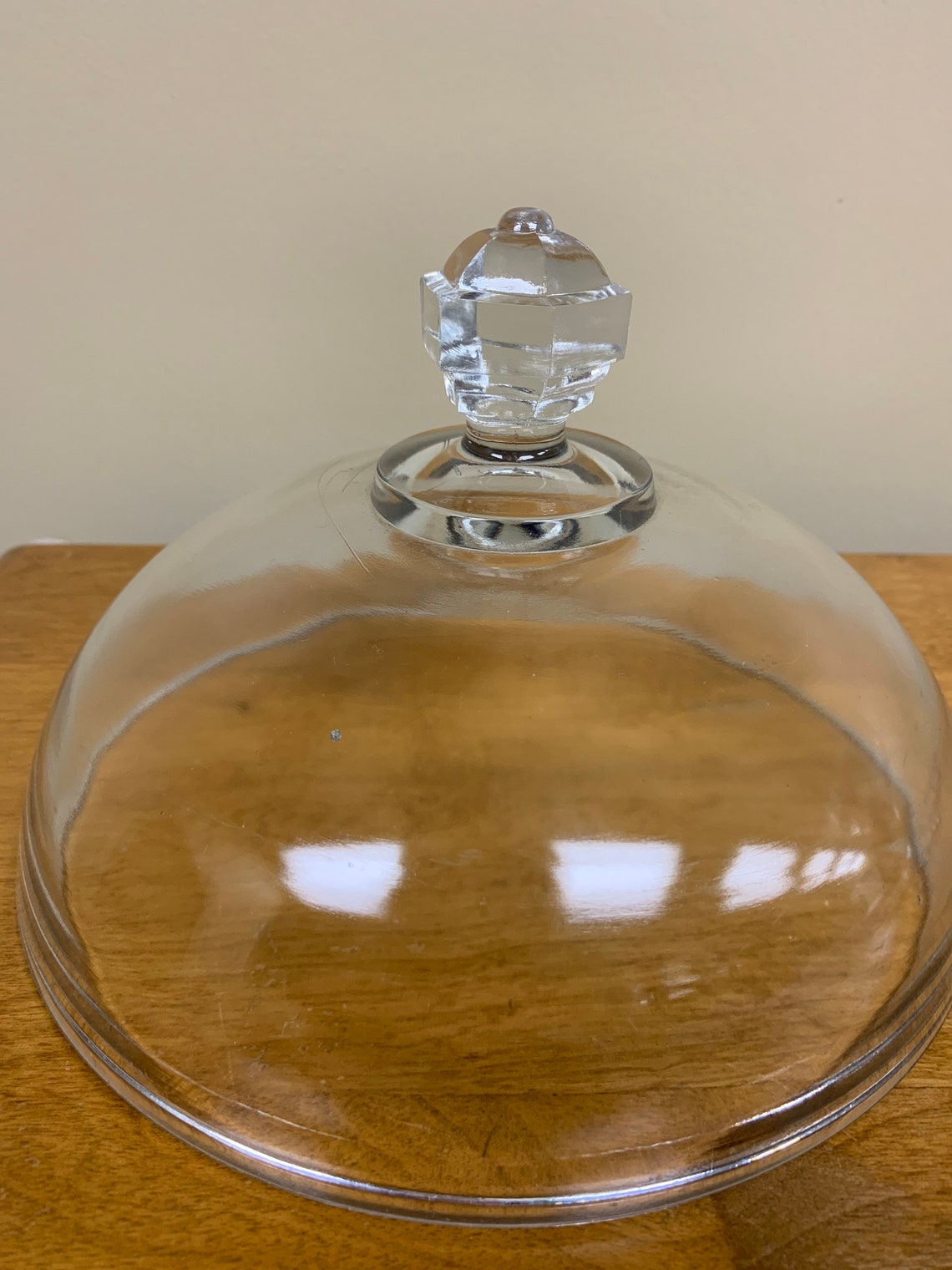 Antique clear glass covered pedestal candy dish bowl compote Etsy