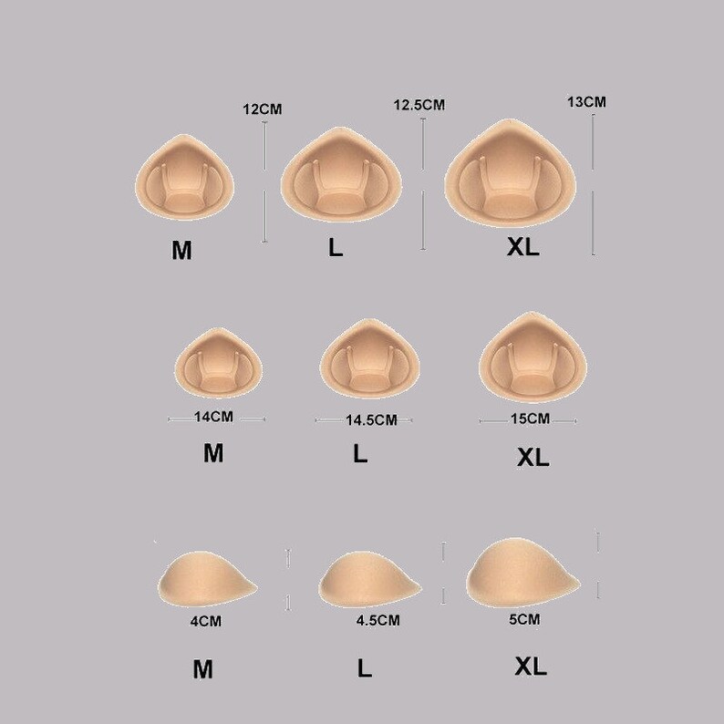 Breast Forms Pair large Cup Falsies Prosthetic Fake Boobs - Etsy UK