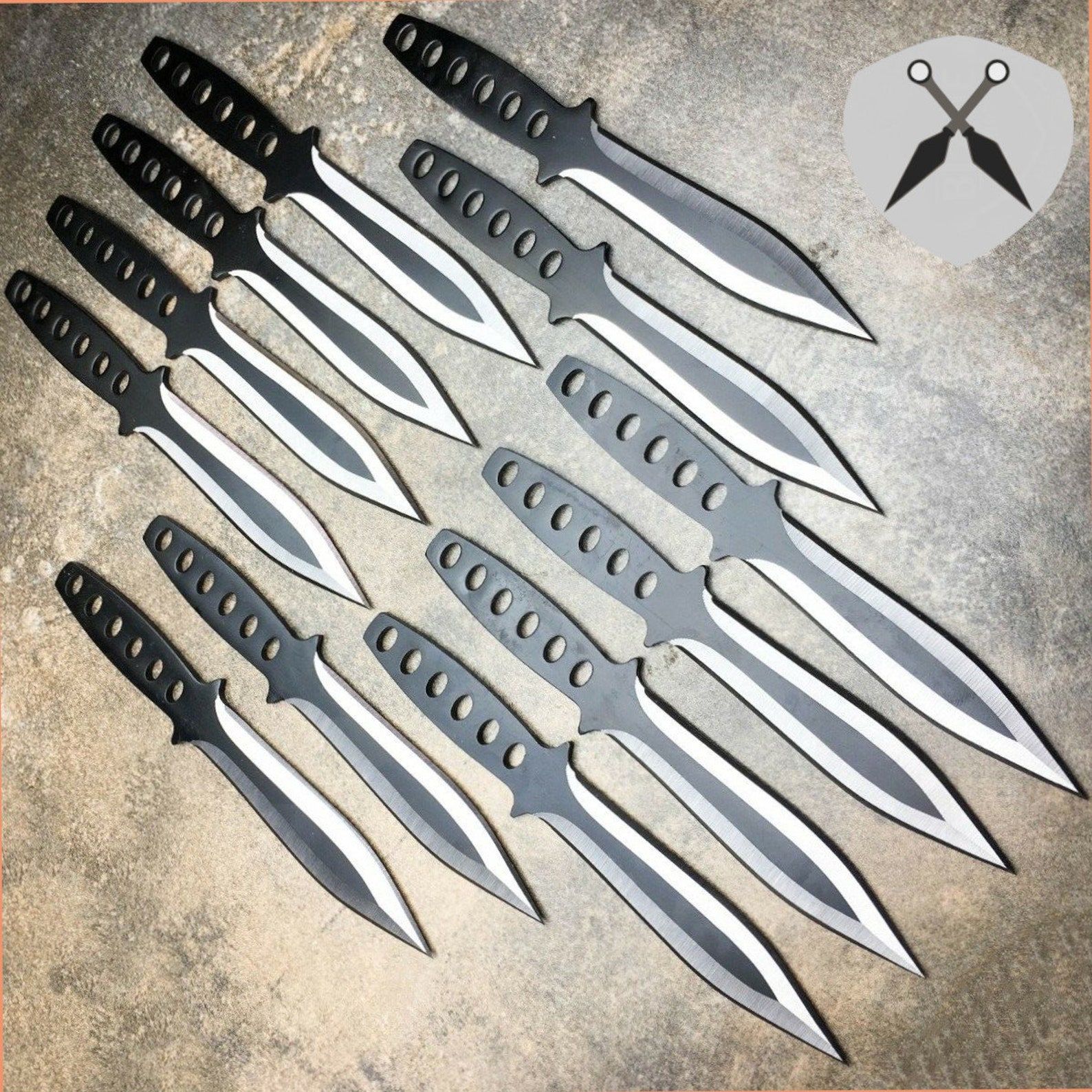 12PC Ninja Hunting KNIVES Tactical hunting Throwning Knives Etsy