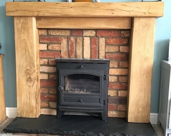 Custom made Solid Oak Fire surround , comes ready to fit