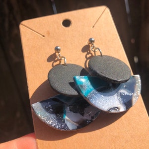 Clay Earrings - Lightweight - Handmade - Polymer Clay - Dangle Earrings - Statement Earrings