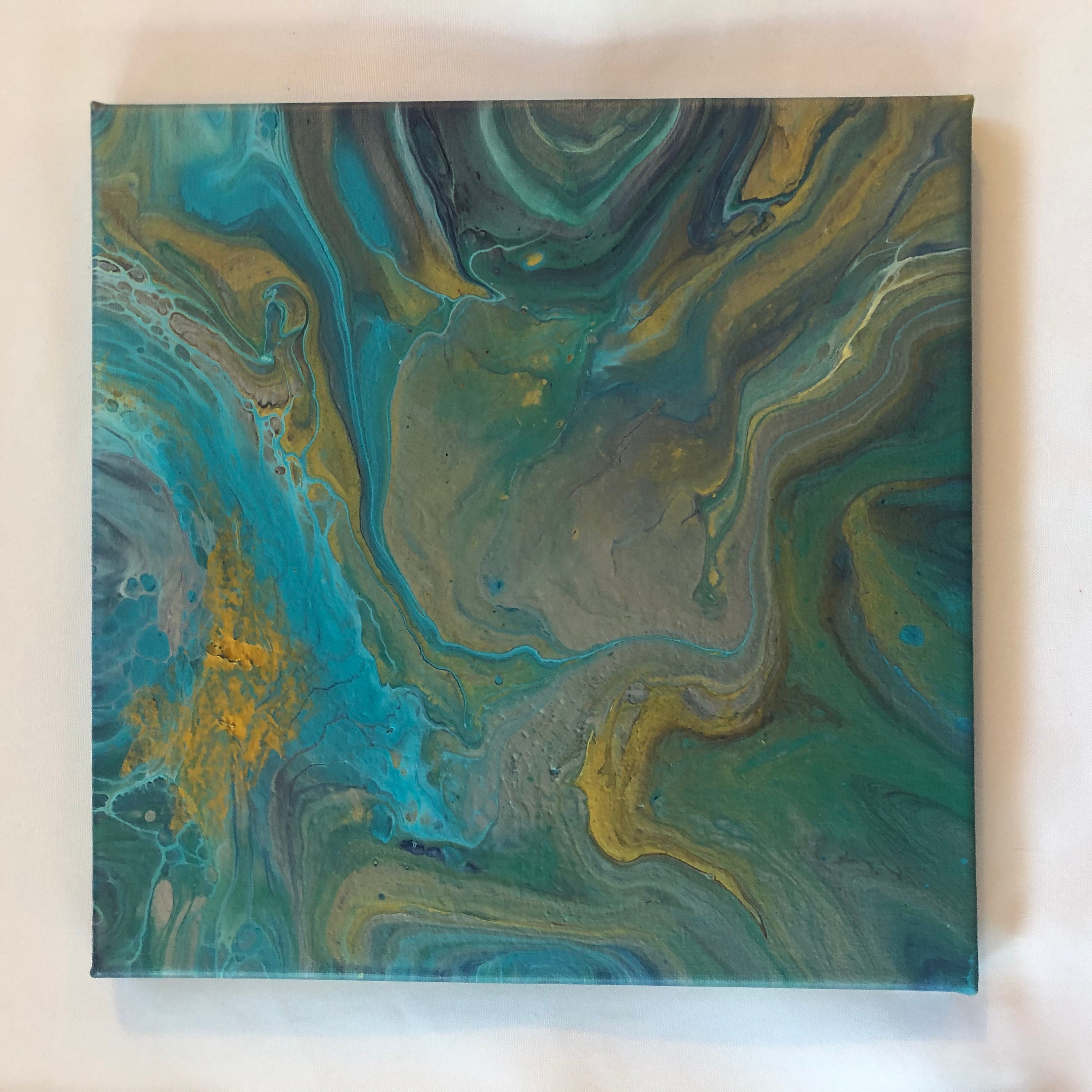 Fluid Art Painting. Marble Wall Art. Acrylic Fluid Art. Etsy