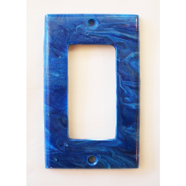 Light Switch Cover.  Lightswitch Plate.  Lightswitch Covers.  Paint pouring, flow painting, marble artwork.