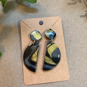 Clay Earrings - Lightweight - Handmade - Polymer Clay - Dangle Earrings - Statement Earrings