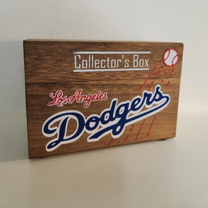 Los Angeles Dodgers Baseball Card Collector's Box mit optionalen Teilern und Teamkarten