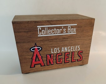 Los Angeles Angels Baseball Card Collector's Box with optional dividers and Team Cards