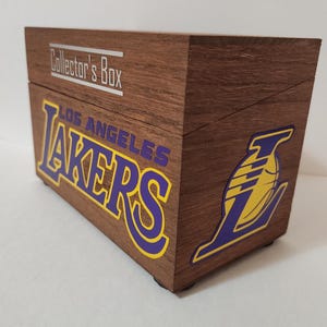 LA Lakers Basketball Card Collector's Box mit optionalen Unterteilungen