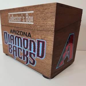 Arizona Diamondbacks Baseball Card Collector's Box mit optionalen Unterteilungen und Team Cards