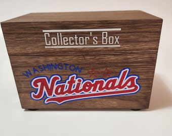 Washington Nationals Baseball Card Collector's Box with optional dividers and Team Cards