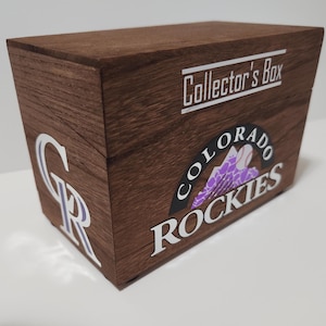 4x6 Colorado Rockies Baseball Card Collector&#39;s Box