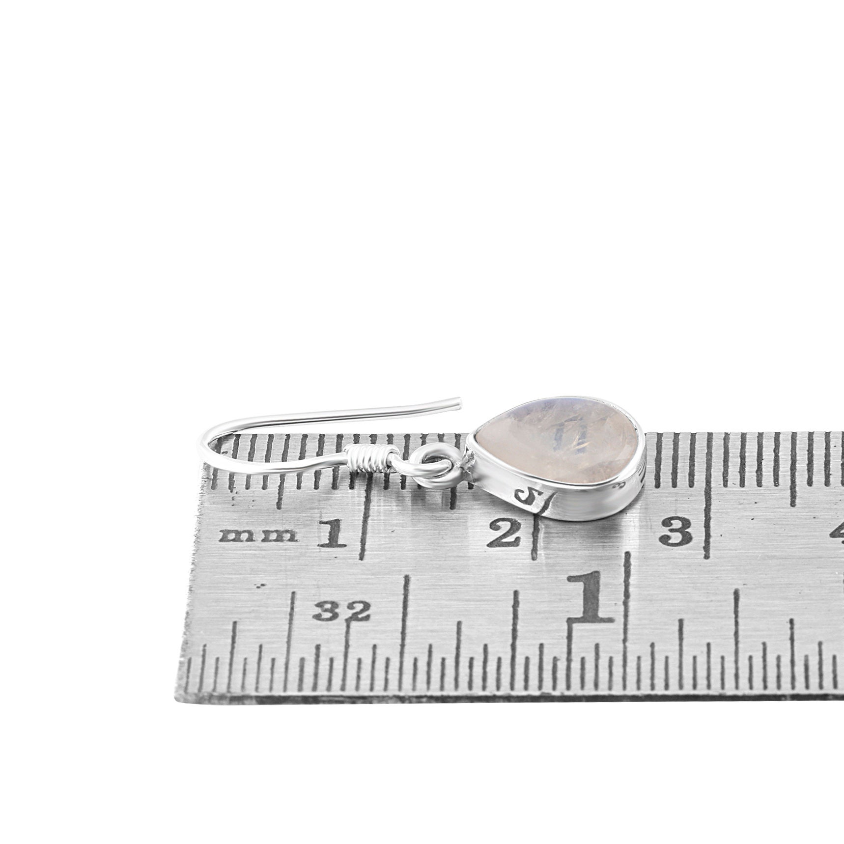 Tanzanite Pera Cerchio Orecchini a Goccia Argento Sterling Rodiato 925