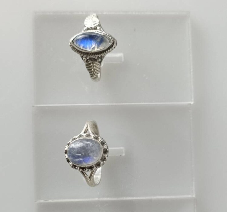 moonstone ring silver moonstone silver ring minimalist moonstone ring stackable rings boho moonstone ring Australia moonstone ring