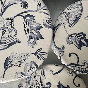 Floral bleu moderne - Couvre-bols en coton - Respirant - Lavable - Réutilisable - Respectueux de l&#39;environnement