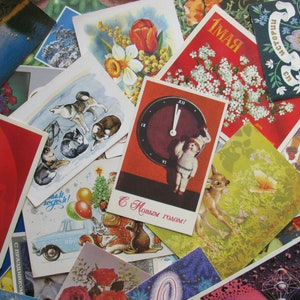 100 cartões postais vintage, conjunto, venda, cartões postais da União Soviética, URSS, não usados, usados, arte, mídia mista, efêmeras de papel, anos 1960, 1970, 1980, 1990