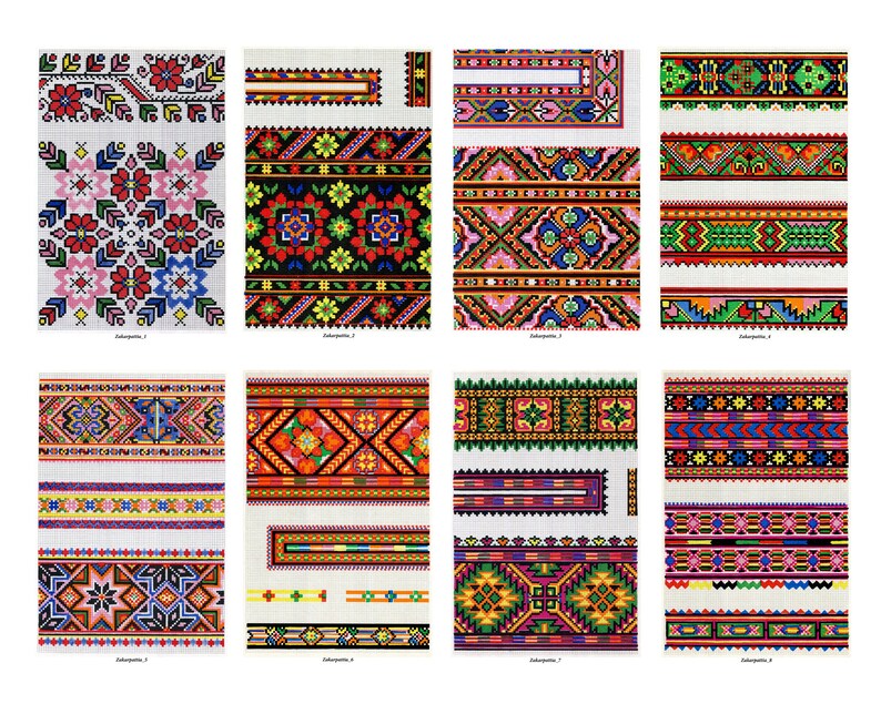 Ukrainian Folk Art Embroidery Patterns Instant Download 62 Etsy