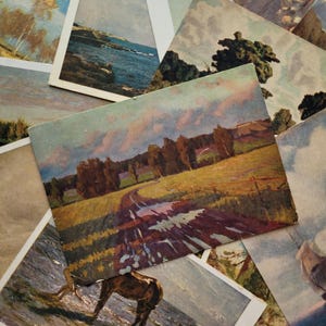 VENTE, 16 cartes postales anciennes, paysages, nature, cartes postales de l'Union soviétique, URSS, inutilisé, art, papier éphémère, années 1960, années 1970