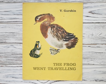 カエルは旅に出た、V.ガルシン、ニキータ・チャルシン作画、英語の本、ソビエト時代の児童書、ソ連、ソ連、1980年