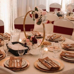 Small Arches  Diameter 20&quot;-28&quot;-35&quot;/ Gold, Silver/ Wedding Arch/ Metal Arch/ Round Moon for weddings flowers/ Wedding Décor/ Floral Arch