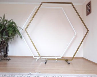 Hexagon Metal Arch/ Wedding Decor/Wedding arch/ Floral Arch/ Ceremony Arch/ Outdoor Wedding Arch/ Wedding backdrop