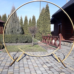 2 in 1 Passable and Сircle Wedding arch/ Wedding double Round arch/ Ceremony Wedding/ Wedding decor/ Metal arch/ Outdoor Wedding Arch