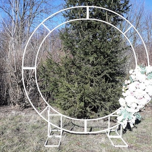 Wedding Round Arch/ Wedding arch/ Metal Arch/ Floral Arch/ Ceremony Flowers