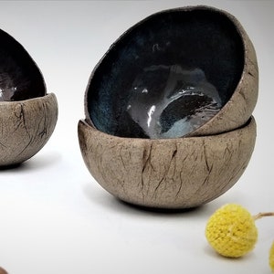 Small Rice Bowls, Rustic Ceramic Bowls, Pottery Soup Bowls, Tiny Ceramic Bowls, Handmade Soup Bowls, Small Serving Bowls, Mini Bowls