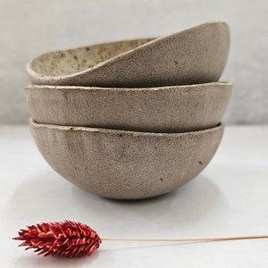Kleine Servierschüssel, Dipschalen, Keramikschüssel, Keramik-Reisschüssel, kleine Beilagenschüssel, Rustikale Steingutschüssel, Gewürzschüssel, Aperitifschüssel