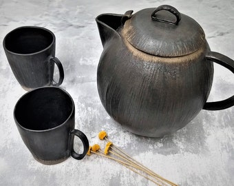 Ceramic Tea Set, Ceramic Cup Set, Pottery Tea Set, Ceramic Teapot Set, Handmade Tea Set, Tea Set With Teapot, Tea Gifts Set