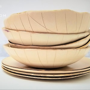 Unique Dinnerware Set, Modern Dinnerware Set, Ceramic Dish Set, Rustic Dinnerware Set, Ceramic Dinnerware Set, Stoneware Dinnerware Set