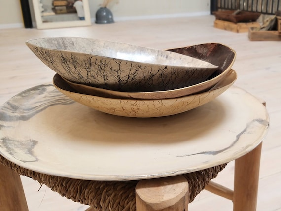 Extra Large Stoneware Clay Serving Bowl, Ceramic Serving Bowl