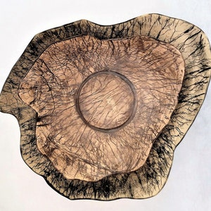 Tigela grande de cerâmica, tigela decorativa para centro de mesa, centro de mesa moderno para mesa de jantar, centro de mesa de cerâmica, fruteira grande de cerâmica
