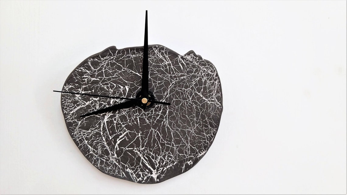 Unique Handmade Ceramic Wall Clock Small Pottery Wall Clock Etsy