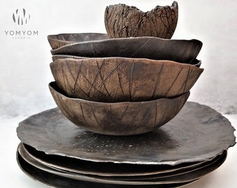 ストーンウェアディナーウェアセット、セラミックディナープレート