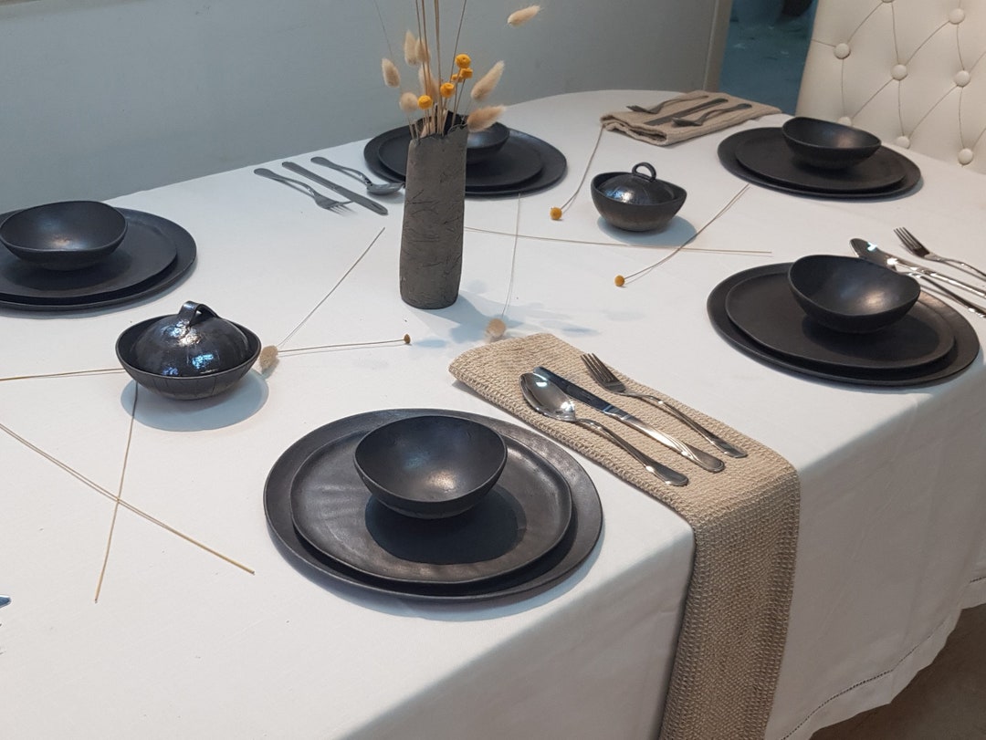 Asian Plate Set Thai Dinnerware Set Oriental Dinnerware Etsy