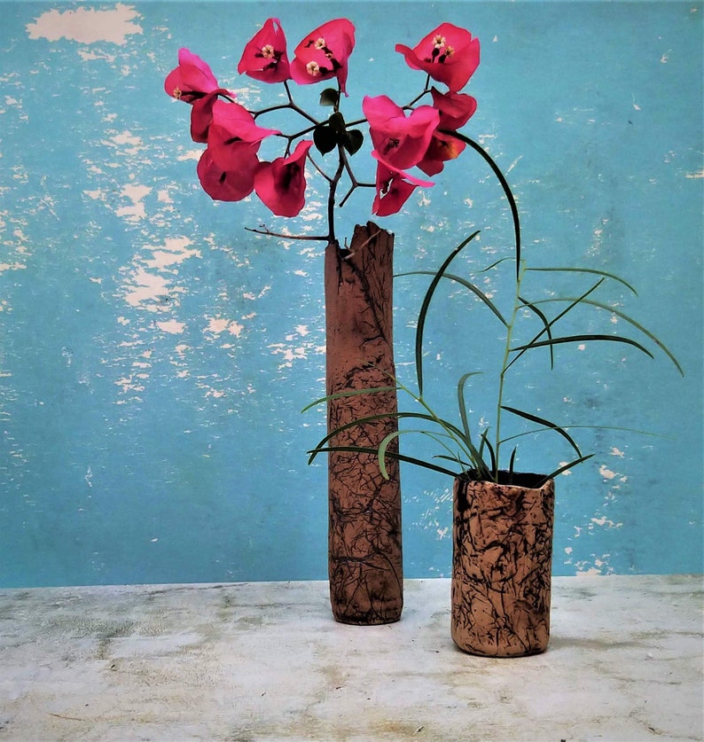 Tall Ceramic Flower Vase Pottery Vases Handmade Vase Modern Etsy