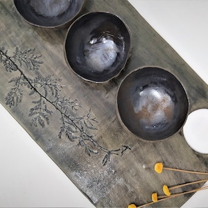 Hand Made Ceramic Cutting Platter, Breakfast Platter, Cheese Platter, Charcuterie Platter, Desserts Serving Platter, Pottery Gift For Easter
