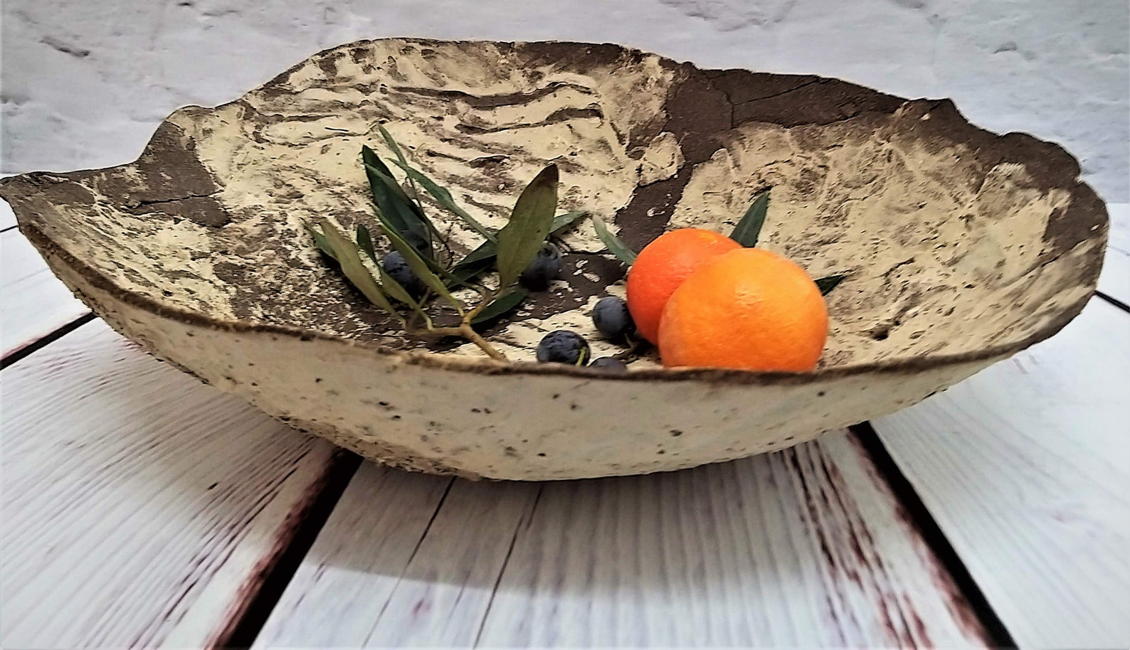 Large Ceramic Fruit Bowl Decorative Bowls Modern Fruit Bowl Etsy