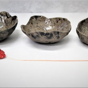 Small Tapas Serving Bowls, Restaurants Dishes, Asymmetrical Ceramic Serving Bowl, Condiment Bowls, Appetizer Bowls, Rustic Handmade Bowls image 8