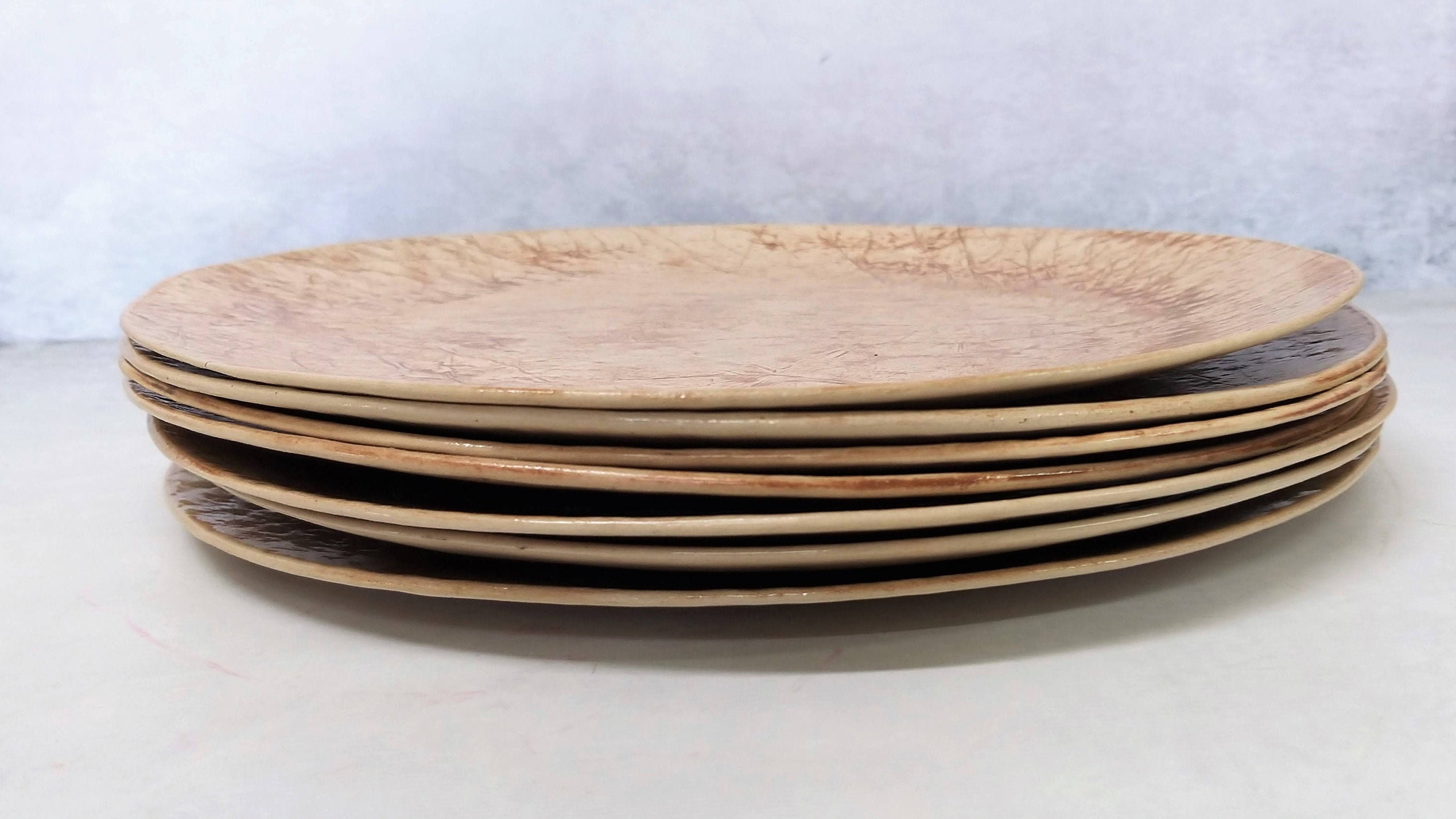 Earthy Dinner Plates Set of 112 Clay Dinner Plate Rustic Etsy