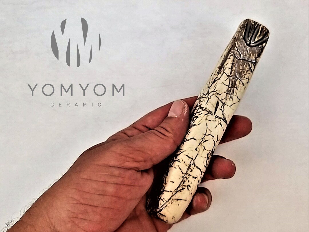 Ceramic Mezuzah Case Judaica Wall Hanging Evil Eye Wall Etsy