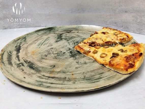 Pizza Stone Tray For Oven Large Ceramic Plate Serving Plate -  Portugal