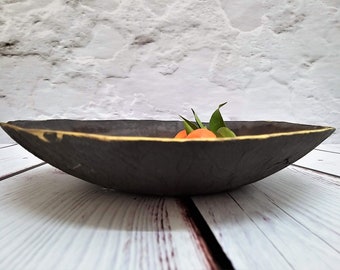 Große Keramik-Obstschale, Keramik-Obstschale, Keramik-Mittelstück, große Servierschale, dekorative Schalen, moderne Obstschale, zeitgenössische Schale