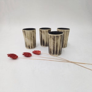 Unique Cup, Faceted Ceramic Cup, Pottery Tumbler, No Handle Cup, Handmade Coffee Tumbler, Handle Less Mug, Small Ceramic Cup, Hostess Gifts