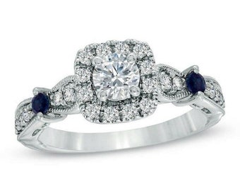 Vera Wang Love Collection Halo Engagement Ring for Her Wonderful