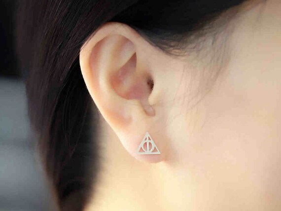 Golden snitch deals stud earrings