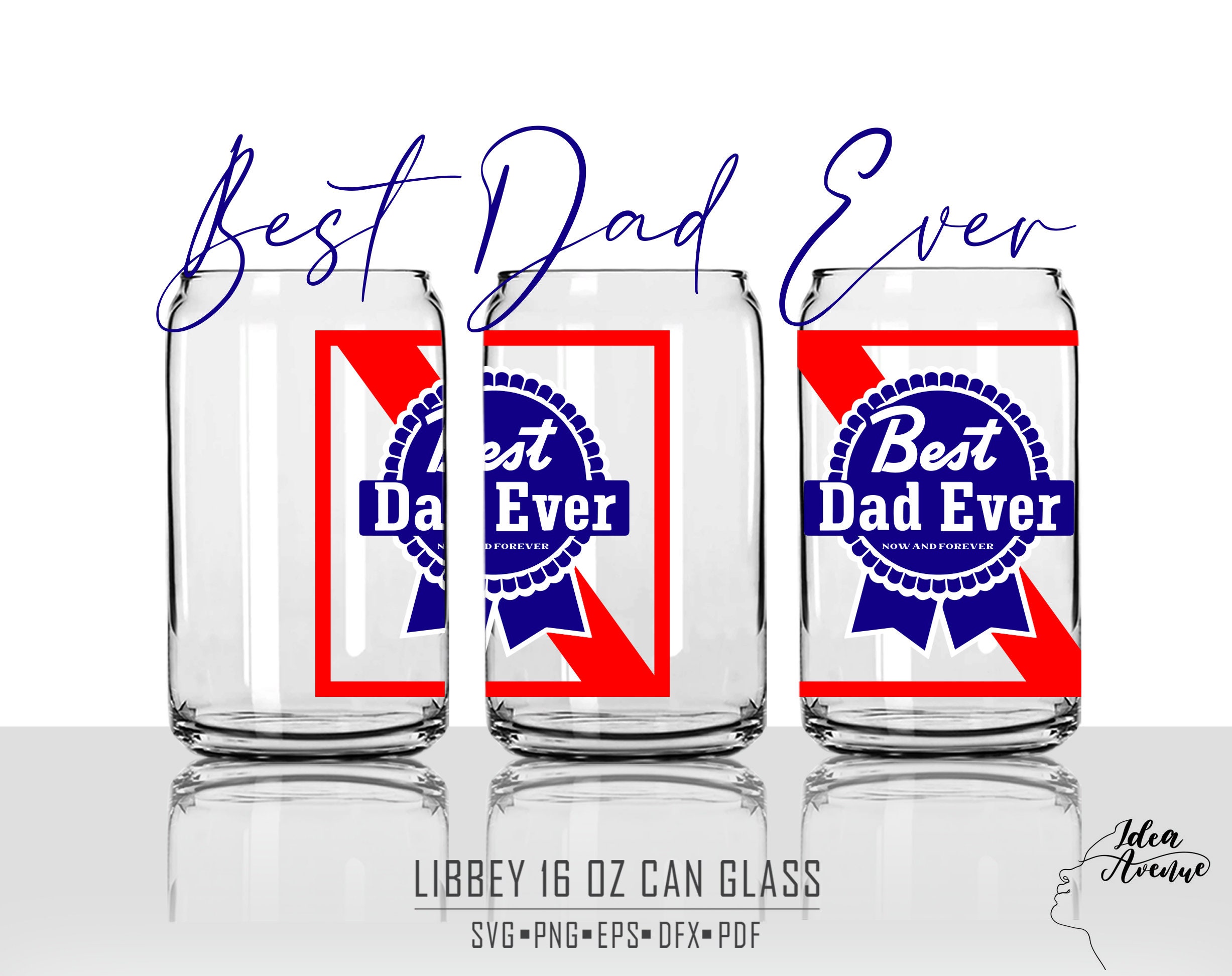 Libbey Can Glasses Personalized with Cricut Vinyl