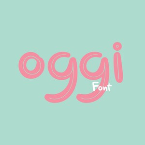 Font download, 2 Style Cute font, Fun font, Script Font, Modern font, Cartoon Font, Chunky Font, Quirky Style Font.