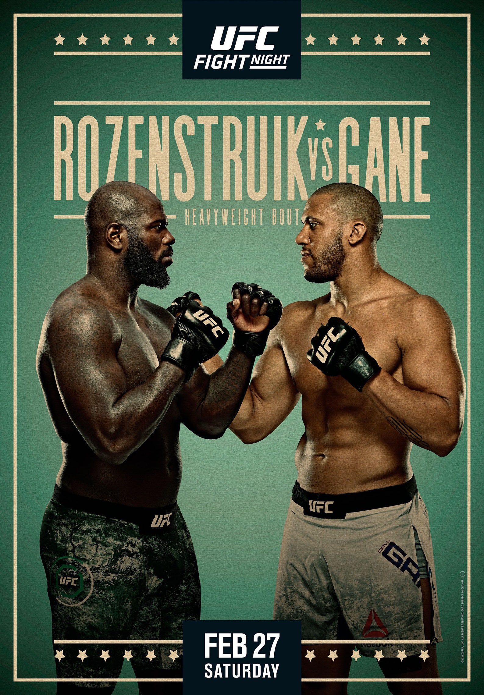 UFC Fight Night 186 ESPN 44 Event Print Poster 11x17 Etsy