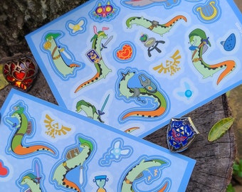 Lizard of Zelda - Skink Link Sticker Sheets