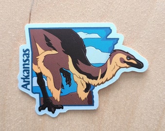 Dinosaur Roadtrip STICKER - Arkansas's Arkansaurus
